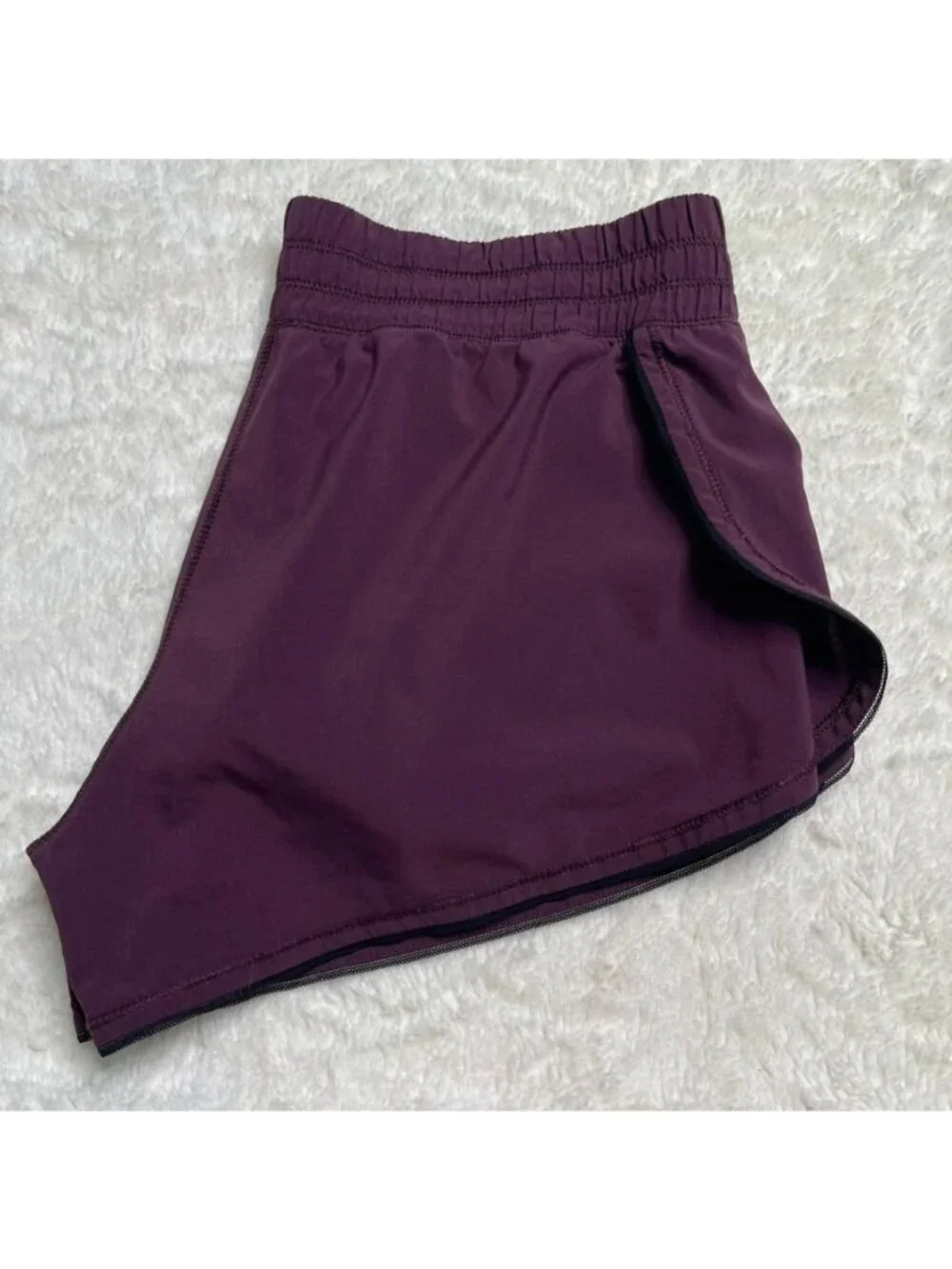 Lululemon Hotty Hot Shorts Size 4 Purple Lined Running Athletic Workout - Picture 2 of 7